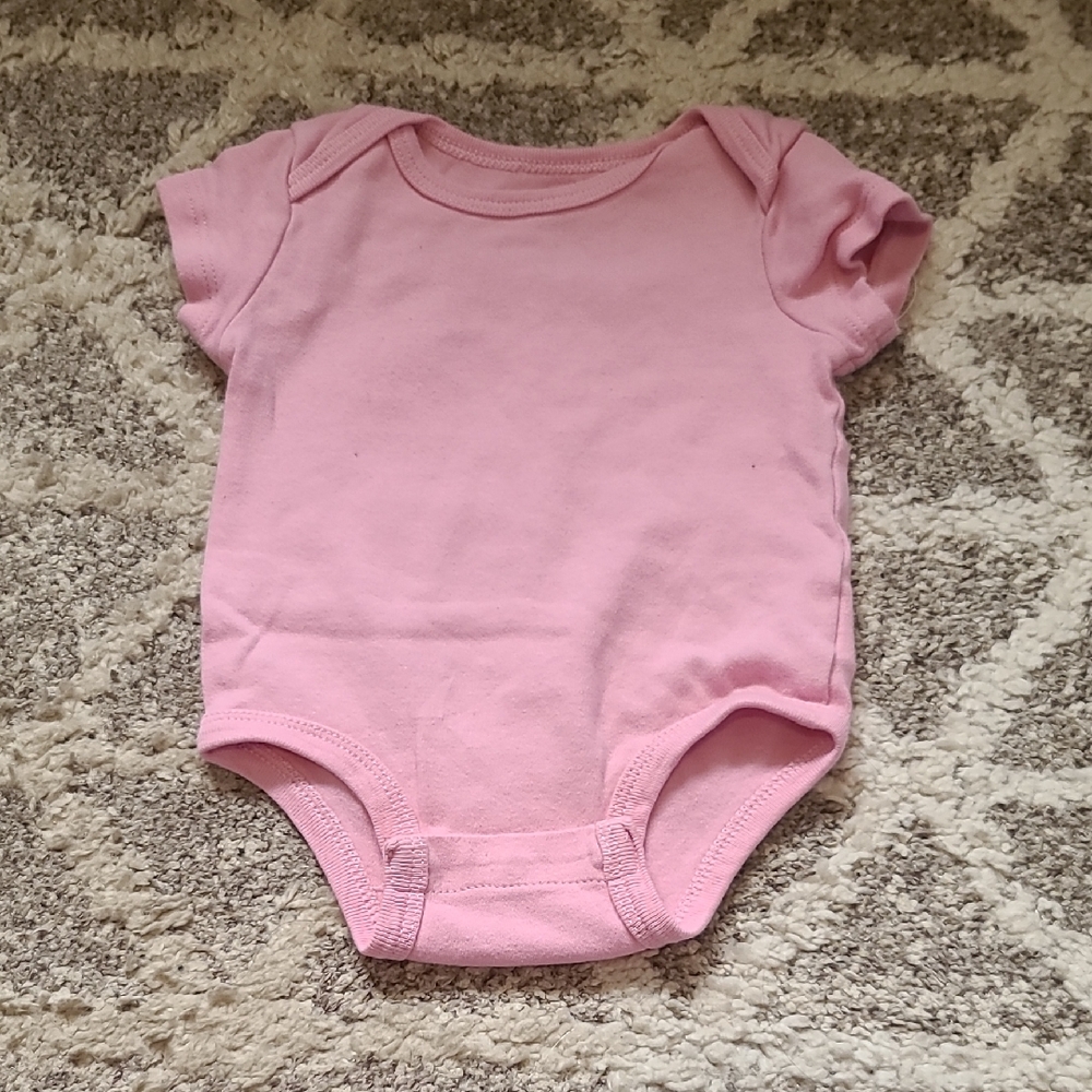 20 for $10 - Rococo Girls 6m Pink Short Sleeve Onesie